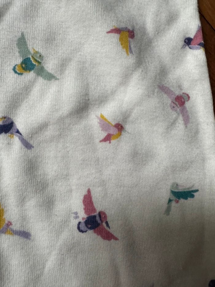 Pyjama petit bateau fille 36 mois thème oiseau neuf avec étiquette o - photo numéro 4