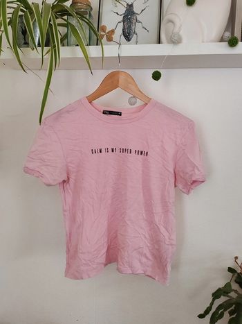T-shirt crop top rose a message