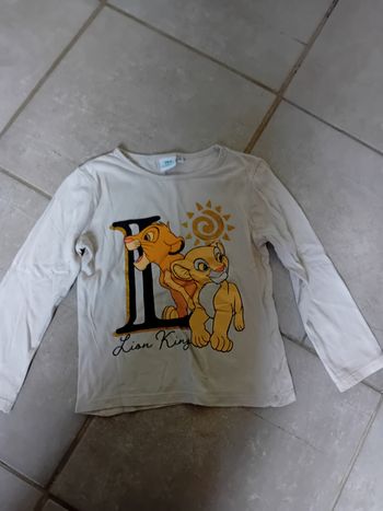 Tee shirt manche longue le roi lion
