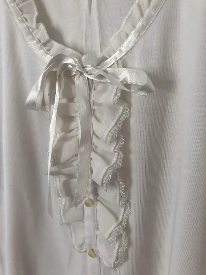 T-shirt à manches courtes blanc Caroll taille S - photo numéro 3