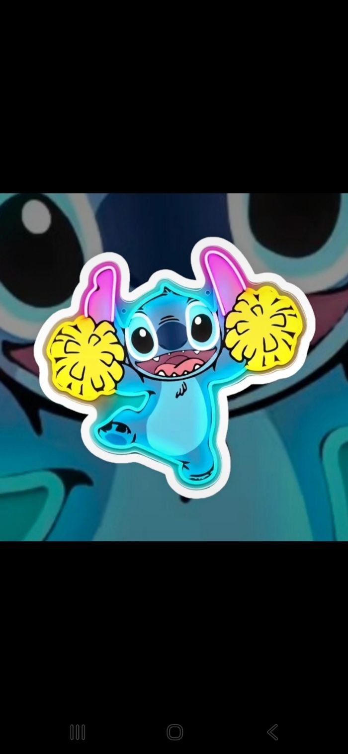 Lampe Led Stitch a accroché au mur - photo numéro 4