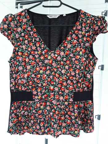 Blouse fleurie Naf Naf taille 38 neuve