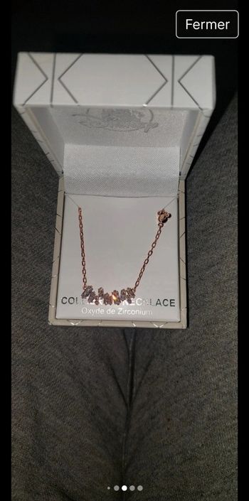 Collier doré avec zirconium
Disneyland Paris