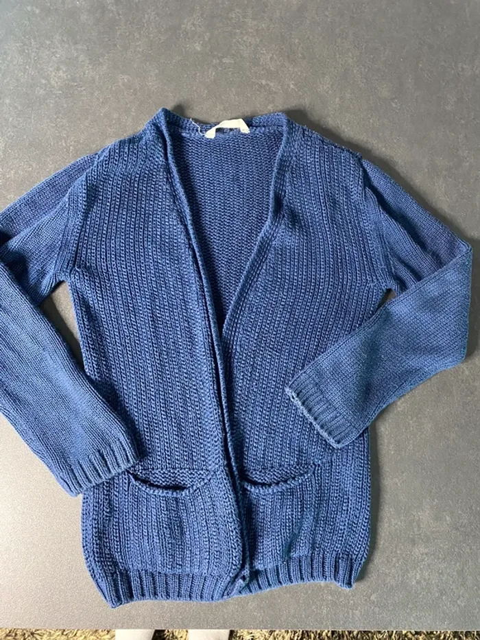 gilet long mango 11/12 ans