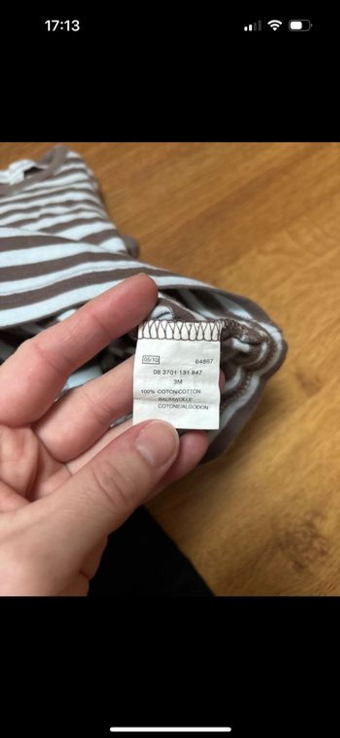 Ensemble bébé garçon tee shirt manche longue et  pantalon  3 mois - photo numéro 5