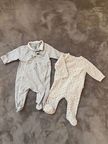 Lot de 2 pyjamas 3 mois mixte