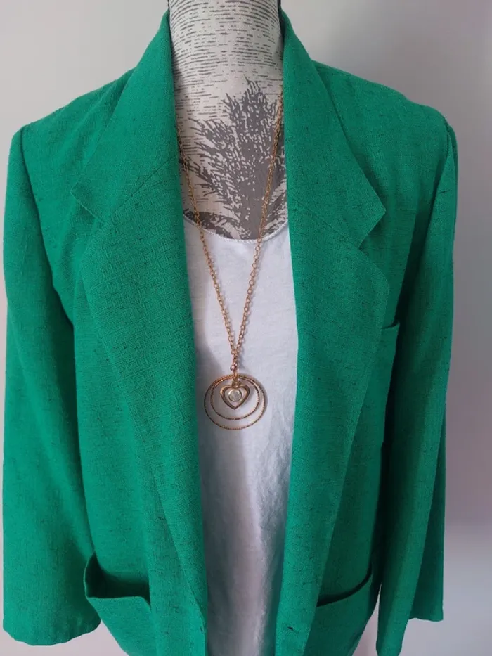 Veste verte demi saison - photo numéro 2
