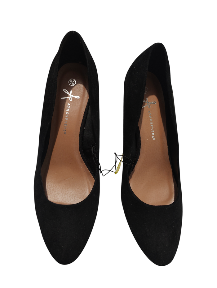 Escarpins compensés noirs en suédine - NEUFS - Taille 42 - photo numéro 2