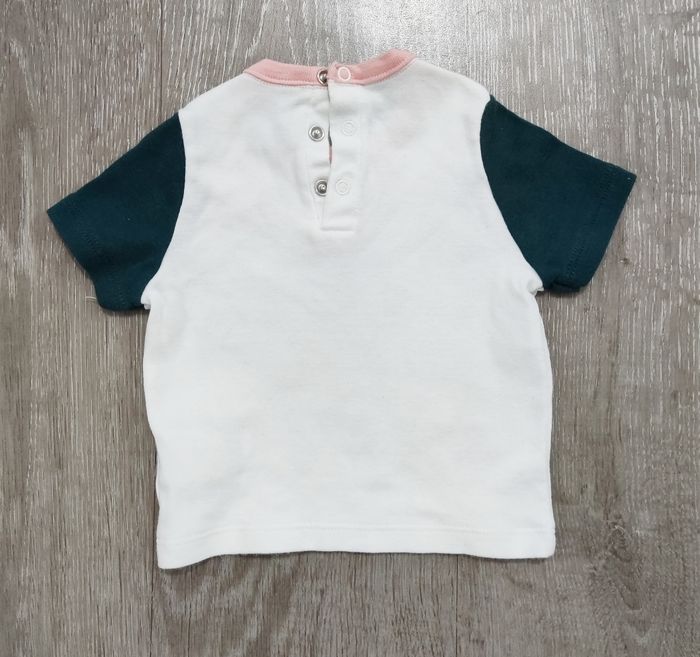 T-shirt manches courtes Petit Bateau, bébé 3 mois - photo numéro 2