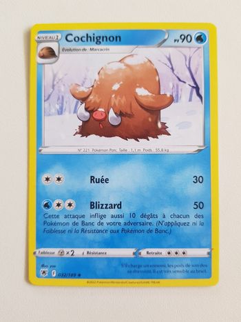 Carte Pokémon Cochignon astre radieux