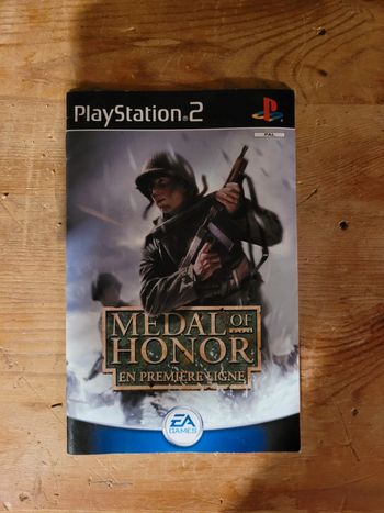 Vends notice medalnof honor ps2