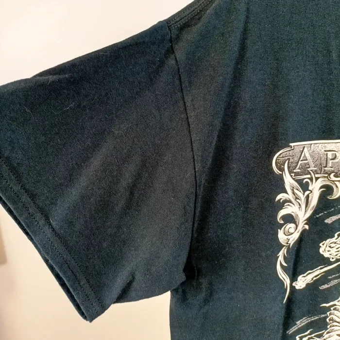 T-shirt Apocalyptica bleu vintage oversize heavy cotton Gildan taille L unisexe A1503 - photo numéro 5
