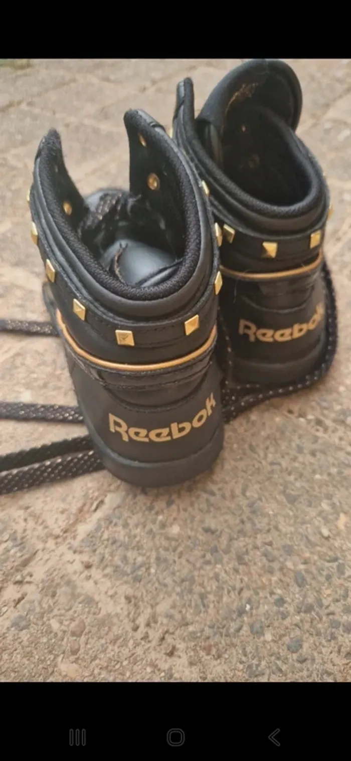 Basket Reebok noir vintage taille 37 tres bon etat - photo numéro 4