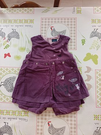 Robe salopette Sergent Major taille 9 mois