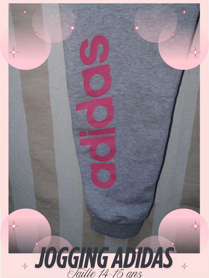 Jogging gris Adidas - Taille 14-15 ans - photo numéro 5