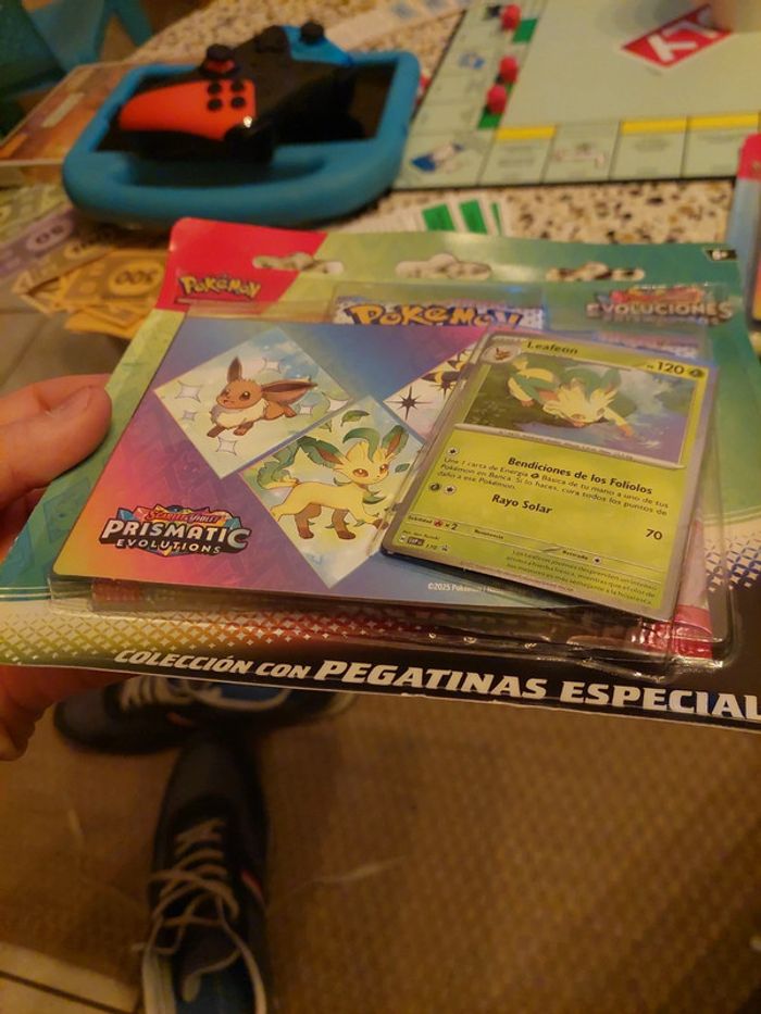 Prismatic évolutions leafeon spanish spain evolutiones prismaticas - photo numéro 5
