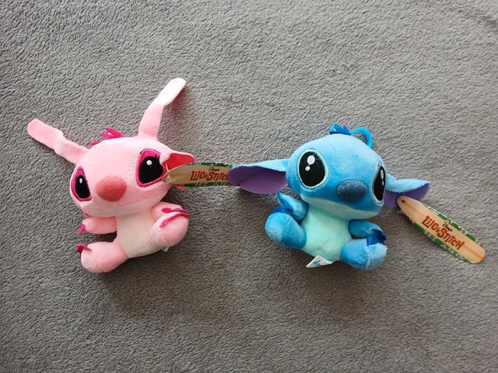Lot de 2 peluches Angel et Stitch - photo numéro 5