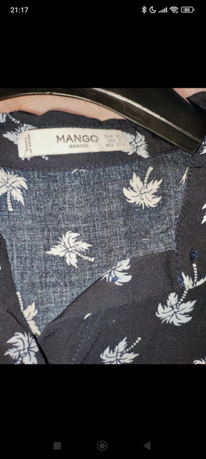 Chemise  manches courtes mango XS neuve - photo numéro 2