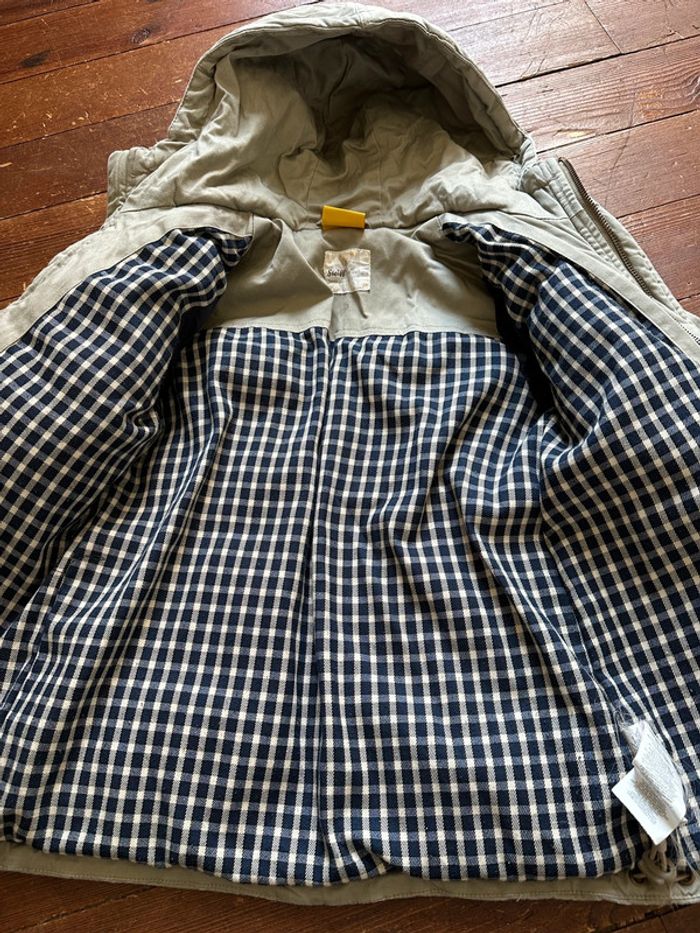 Manteau capuche Steiff beige kaki 6 ans - photo numéro 2