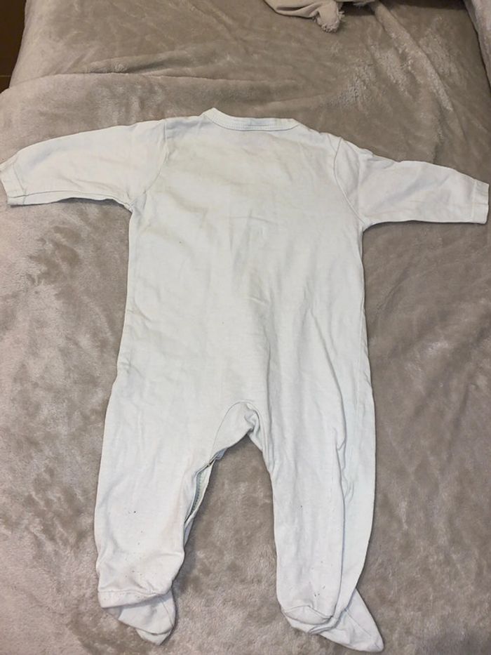 Pyjama vert très clair taille 3 mois - photo numéro 3