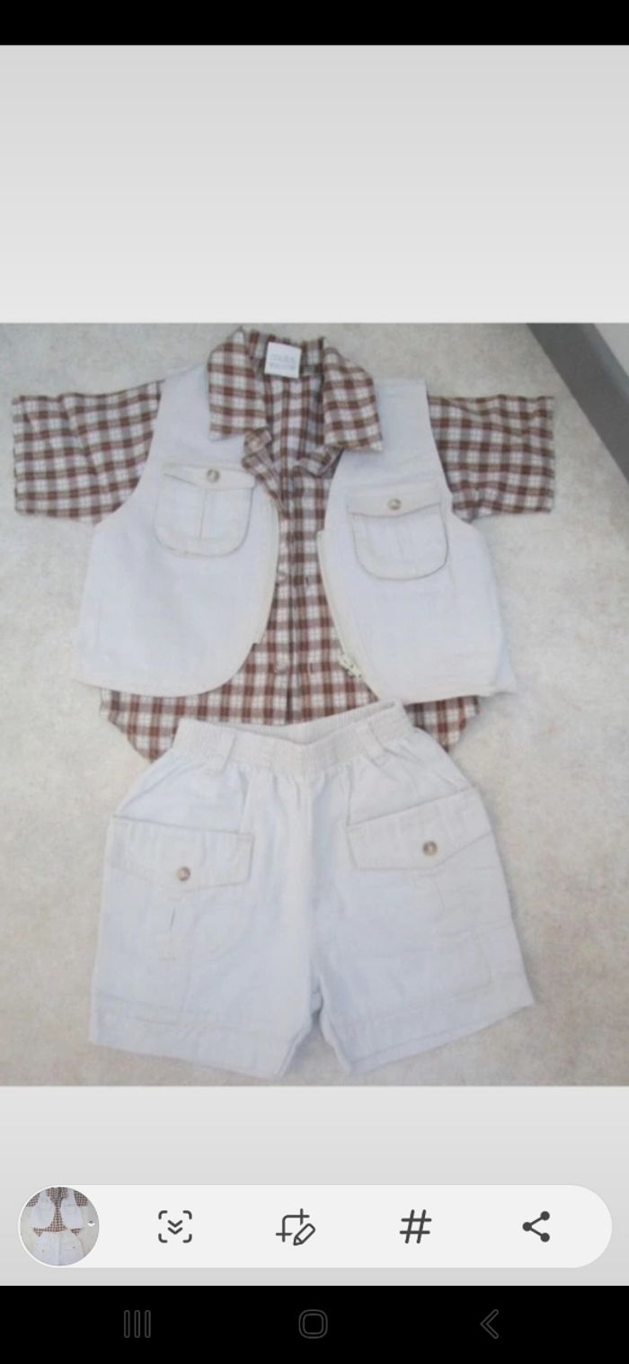 Short, chemise et veste