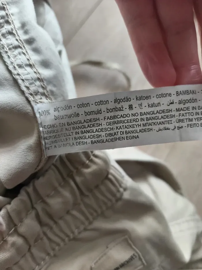 Pantalon cargo beige Bershka XS - photo numéro 8