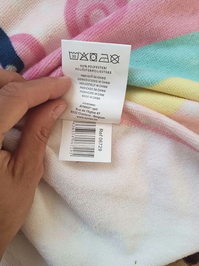 Drap de plage Peppa pig licorne - photo numéro 2