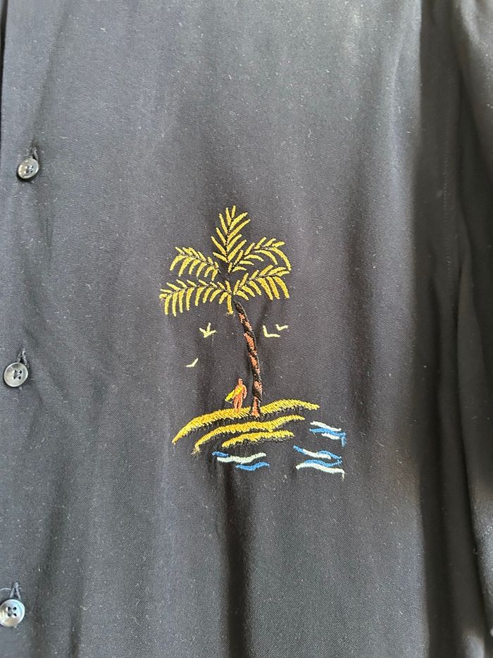 Chemise marine à motifs Homme Zara Taille XL - photo numéro 4