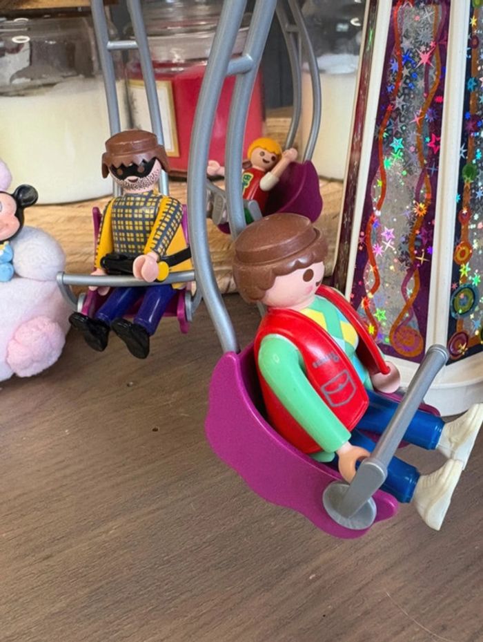 Lot 8 personnages playmobil avec manège - photo numéro 4