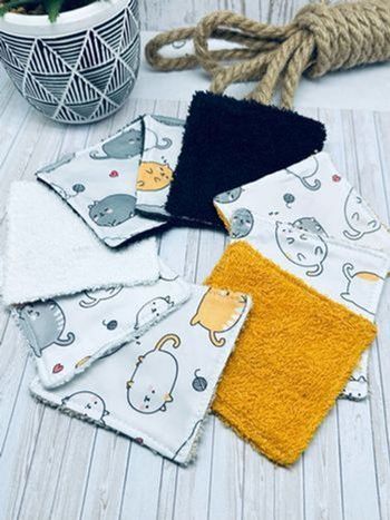 Lingettes lot de 9 lavable et réutilisable