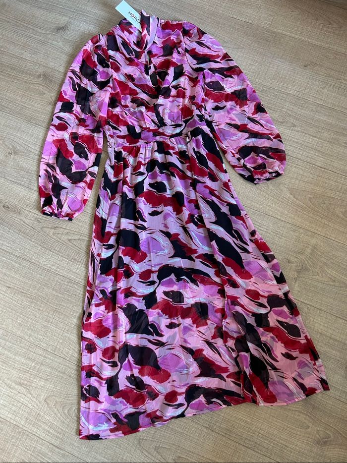 Robe longue rose neuve à manches longues Morgan taille 36 (valeur 90€) - photo numéro 7