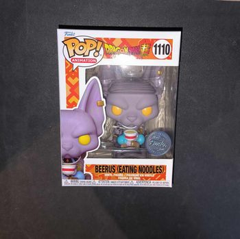 Figurine Funko Pop / Beerus (Eating Noodles) 1110 / Dragon Ball Super / Spécial édition
