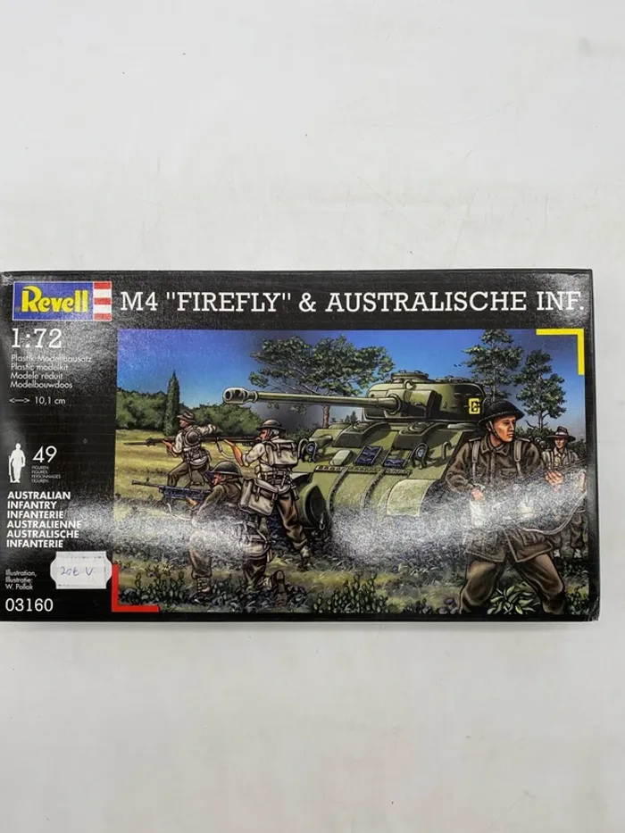 Maquette Revell M4 Firefly & australische inf