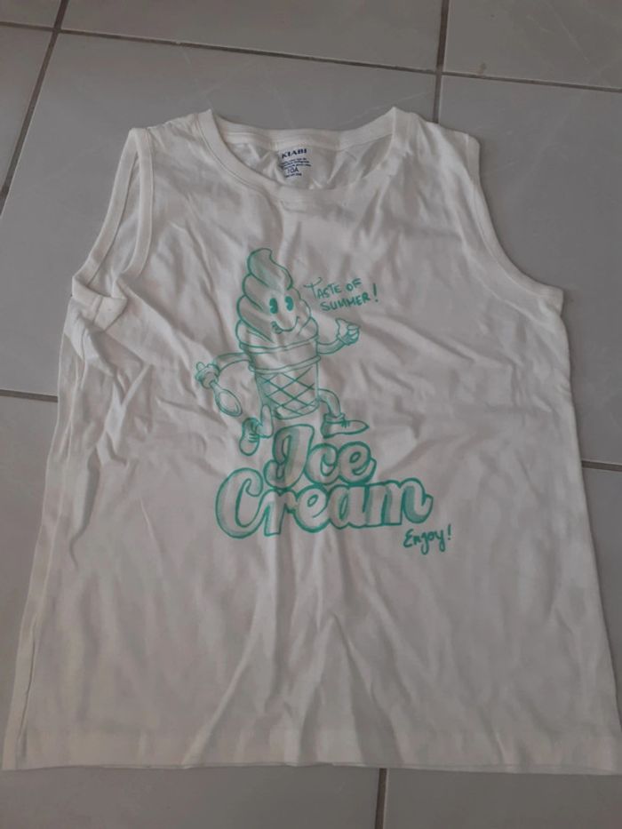 Debardeur blanc 10ans