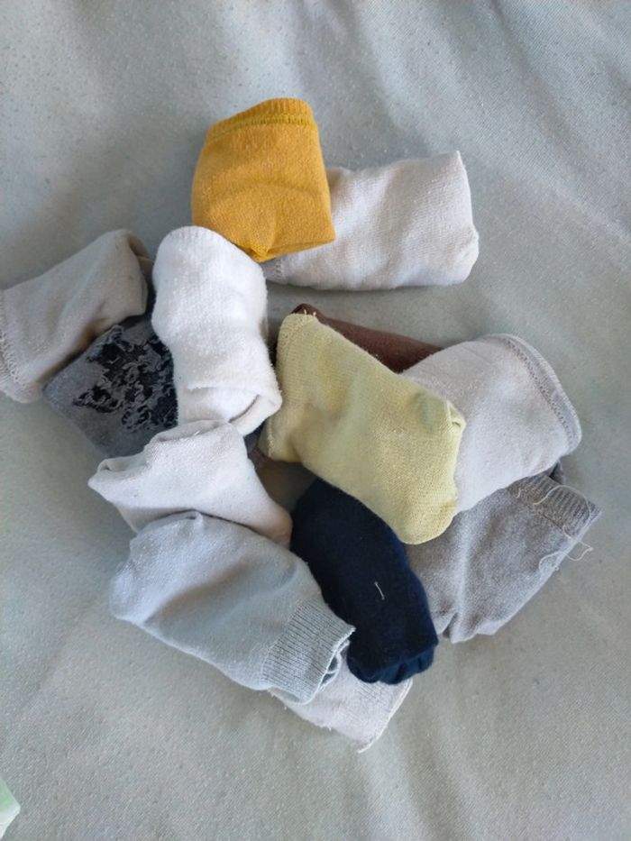 Lot chaussettes unies 21-23