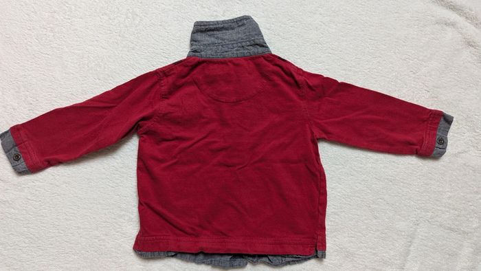 Lot 2 polos t-shirt manches longues 12 mois - photo numéro 8