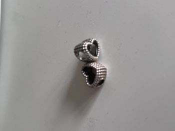Lot de 2 charms cœur ajouré • Pandora