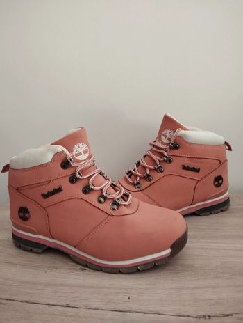 Paire bottines hiver T38 rose