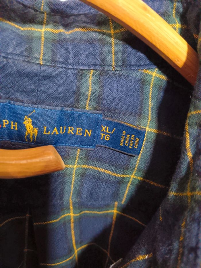 Chemise à carreaux vintage| Ralph Lauren | T. Xl - photo numéro 5