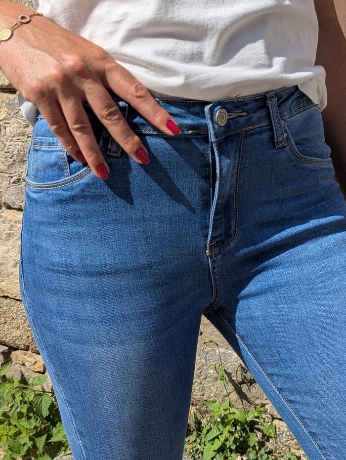 Jean slim stretch Monaco bleu moyen 
Taille 36 - photo numéro 4