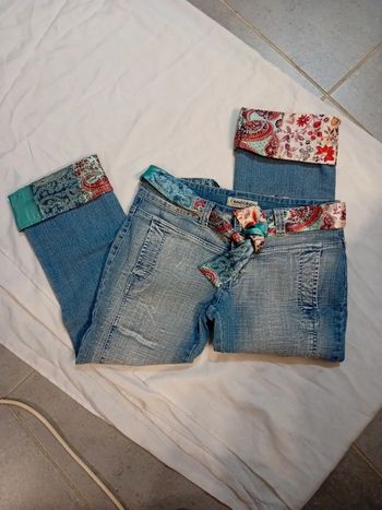 Jeans Pantacourt Beau Design l'innocence