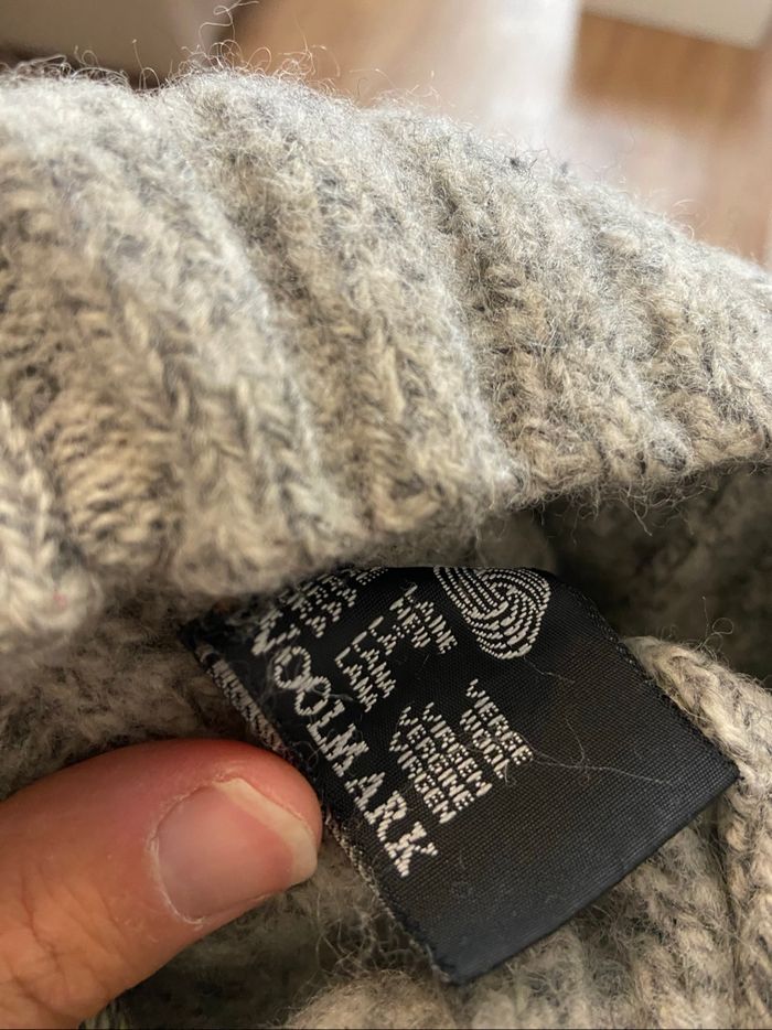 Pull gris chiné laine M - photo numéro 5