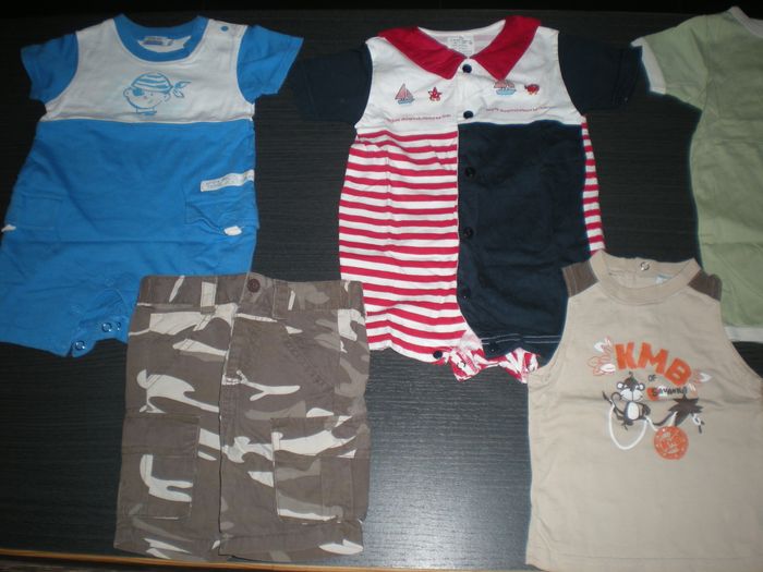 Lot de 22 vêtements garçon été 6 mois - photo numéro 6