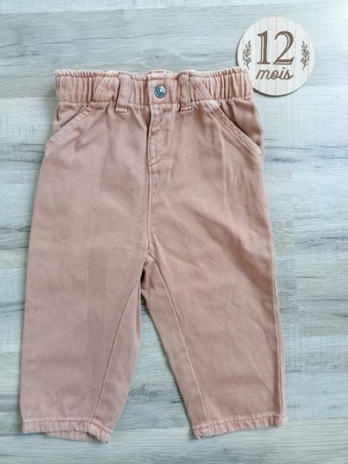 Pantalon jean beige 12 mois
