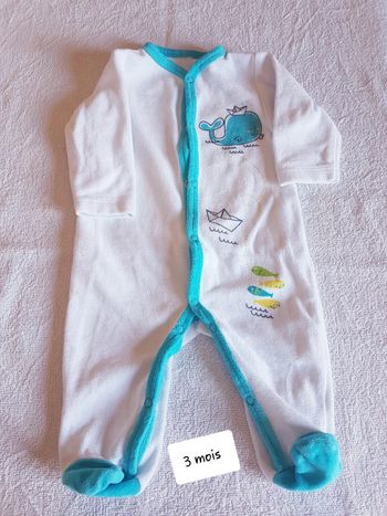 Pyjama velour 3 mois