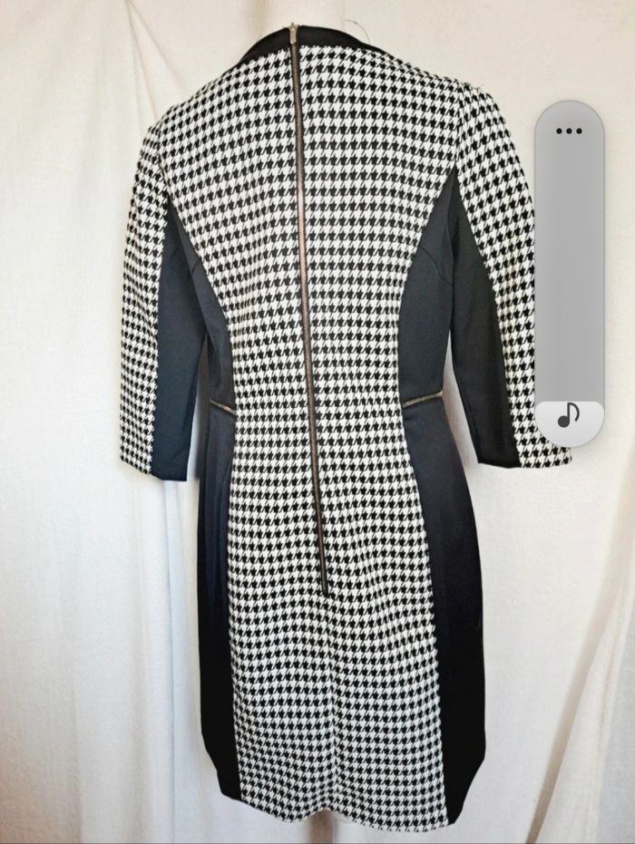 Robe H&M taille 46 pied de poule et noir - photo numéro 5