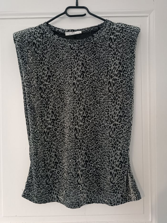 Top argenté soirée habillé - photo numéro 2