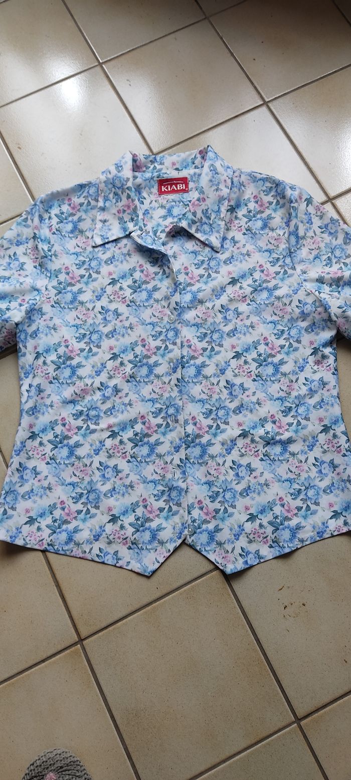 Chemisier fleuri manches courtes - photo numéro 2