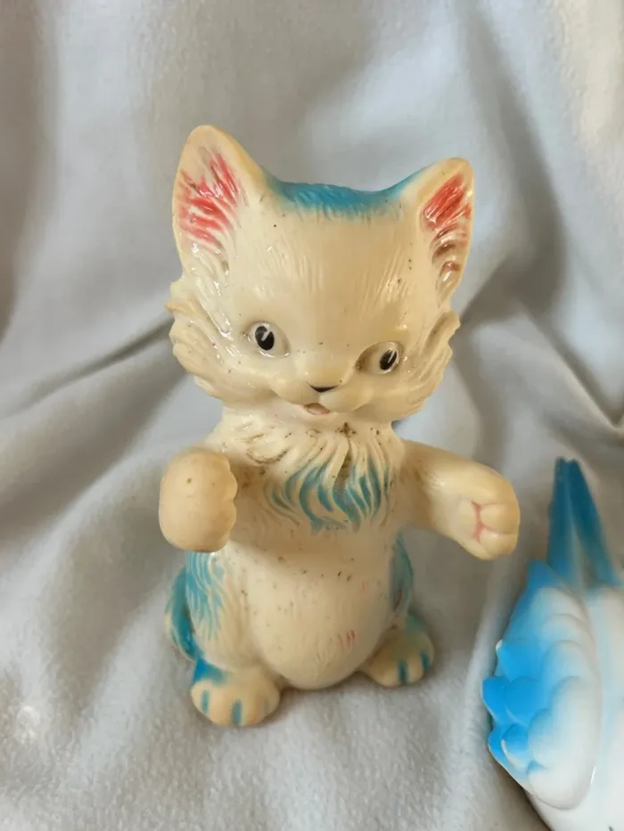 Lot de 3 pouet pouet anciens Delacoste – Made in France – jouets vintage - photo numéro 2