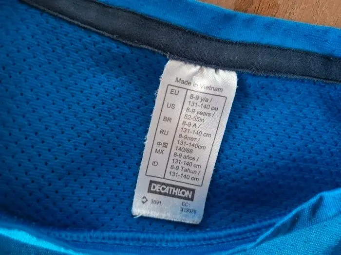 Tee-shirt de sport bleu garçon Decathlon - photo numéro 2